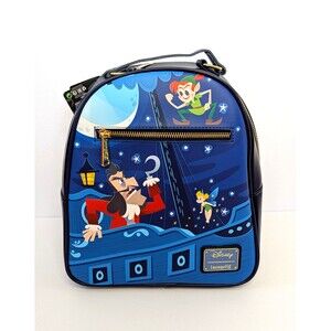 Loungefly Disney Peter Pan Captain Hook Jolly Roger Ship Mini Backpack NWT